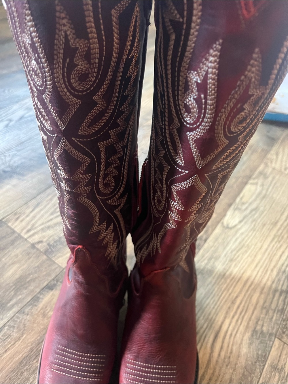 Lane Monica smoldering ruby size 8 cowboy boots! - Picture 7 of 17